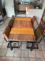 Zes robuuste Contiro eetkamerstoelen, Huis en Inrichting, Stoelen, Ophalen, Overige kleuren, Metaal, Zo goed als nieuw