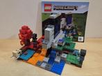 Lego 21172 The Ruined Portal, Minecraft, Ophalen of Verzenden, Zo goed als nieuw, Complete set, Lego