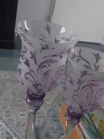 3 gekleurde glazen (windlichten), Overige kleuren, Ophalen of Verzenden, Minder dan 50 cm, Glas