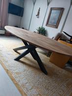 Grootte zware ovalen houten tafel met Matrix onderstel., Ophalen of Verzenden, Zo goed als nieuw