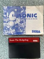 Sonic met handleiding Sega Master System met garantie, Spelcomputers en Games, Avontuur en Actie, -, -, 1 speler