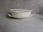 Schaal met Onderbord Edme Wedgwood, Ophalen of Verzenden, Wedgwood, Aardewerk, Schaal of Schalen