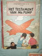 1e druk Het Testament van Mr. Pump - Stratokruiser H.22, Boeken, Eén stripboek, Ophalen of Verzenden, Gelezen, Hergé