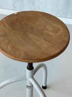 Rilsan werkkruk atelier kruk vintage krukje industrieel, Ophalen of Verzenden, Gebruikt, Hout