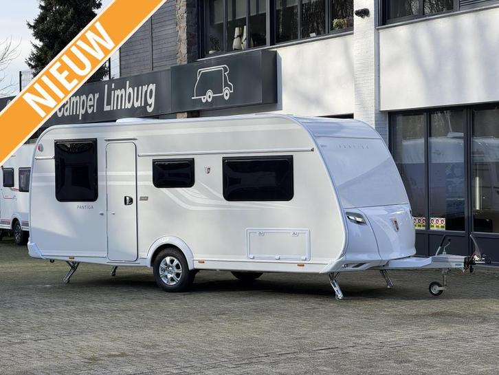 Tabbert Pantiga 490 E , HERFST SALE AKTIE !, Caravans en Kamperen, Caravans, tot en met 4, 1250 - 1500 kg, Rondzit, Tabbert, 2 aparte bedden