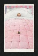 Ansichtkaart Kind in Bed Bij Wesp Insect 1921., Verzamelen, Ansichtkaarten | Dieren, Ophalen of Verzenden, 1920 tot 1940, Gelopen