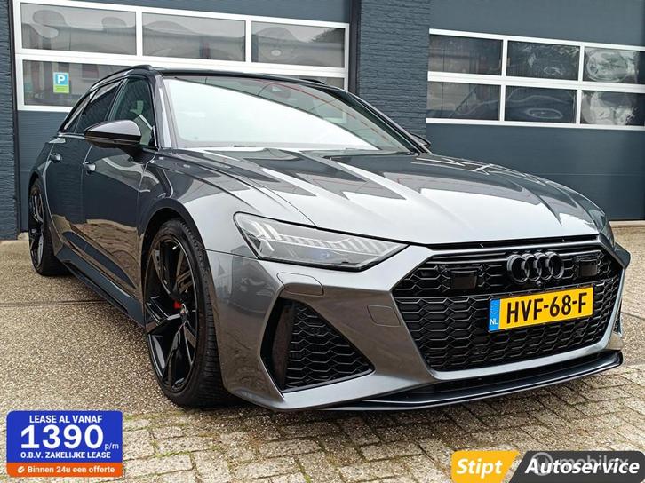 Audi RS6 Avant 4.0L Quattro |Panodak | Carbon |Alarm Klasse5, Auto's, Audi, Bedrijf, Te koop, RS6, 360° camera, 4x4, ABS, Achteruitrijcamera