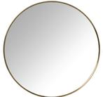 Ronde spiegel ø50 cm - Goud metalen lijst, Huis en Inrichting, Woonaccessoires | Spiegels, Ophalen, Minder dan 50 cm, Rond, Zo goed als nieuw