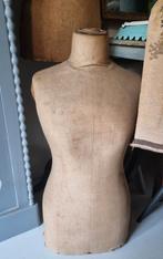Brocante antieke Franse paspop buste mannequin, Ophalen, Zo goed als nieuw, Paspop