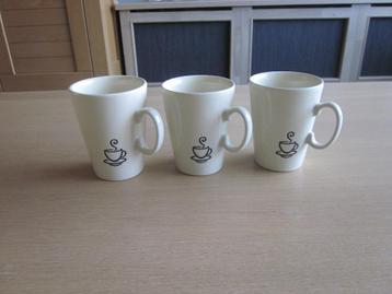 Just Mugs England 3 roomkleur koffiemokken D8cm H10cm beschikbaar voor biedingen