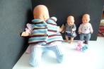 MAX ZAPF BABY POP 1990 MET 9 KLEERTJES EN 2 KLEINE ZAPF CREA, Verzenden, Zo goed als nieuw, Babypop