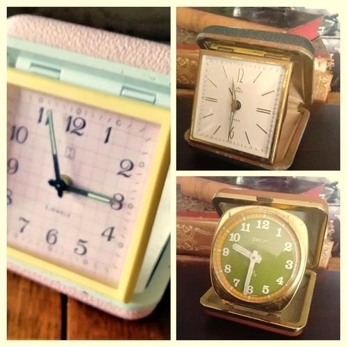 Vintage retro reiswekker 3 stuks Hema Lumen Peter werkzaam, Verzamelen, Retro, Huis en Inrichting, Ophalen of Verzenden