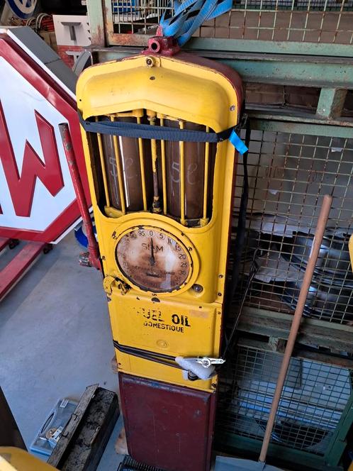 Zeldzame Siam benzinepomp uit jaren 20e 30e, + 200cm marge, Verzamelen, Automaten | Overige, Gebruikt, Ophalen