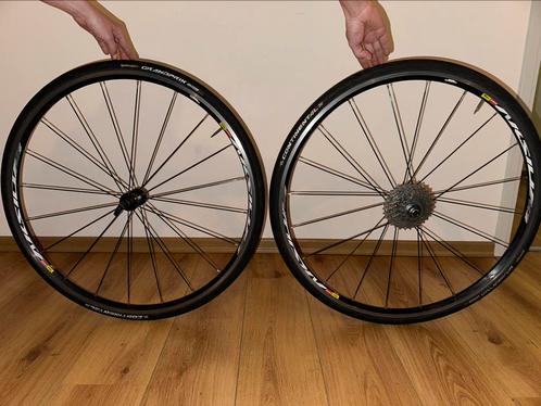 Mavic Aksium Wielset, Fietsen en Brommers, Fietsonderdelen, Gebruikt, Racefiets, Wiel, Ophalen