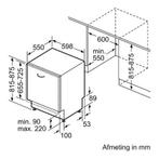 Siemens inbouwvaatwasser SN65EX08, Minder dan 85 cm, BSH Huishoudapparaten, Kort programma, Minder dan 10 liter