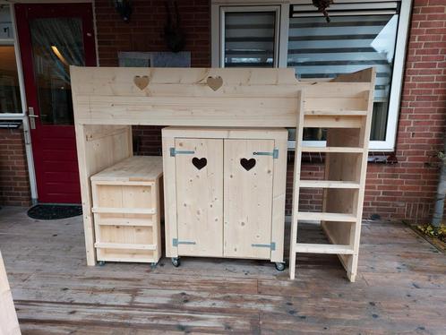 Hoogslaper steigerhout, Kinderen en Baby's, Kinderkamer | Stapelbedden en Hoogslapers, Hoogslaper, Ophalen of Verzenden