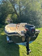 Polyester sloep 430 met Suzuki 5pk 4-takt en trailer, Ophalen, Gebruikt, Tot 10 pk, 3 tot 6 meter