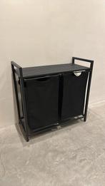 Dubbele wasmand, Huis en Inrichting, Badkamer | Badtextiel en Accessoires, Ophalen, Gebruikt, Zwart, Overige typen