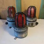 Bullseye lamp industrie kooi metaal SET VAN DRIE, Ophalen of Verzenden, Gebruikt, Metaal, Industrie