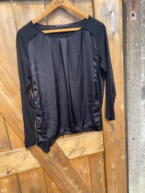Steps top zwart maat L., Kleding | Dames, Tops, Gedragen, Maat 38/40 (M), Zwart, Lange mouw, Ophalen of Verzenden