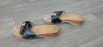 Scholl houten sandalen maat 39, Gedragen, Sandalen of Muiltjes, Blauw, Scholl