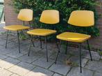 3 Vintage Rudolf Wolf voor Elsrijk stoelen skai bekleding, Huis en Inrichting, Stoelen, Ophalen, Gebruikt, Drie, Vintage Dutch Design