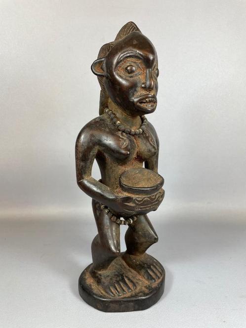 210531 Afrikaans Bamun fertility beeldje uit Kameroen, Antiek en Kunst, Kunst | Niet-Westerse kunst, Ophalen of Verzenden