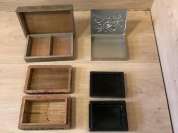Mooie vintage sieradenkistjes/decoratie kistjes beschikbaar voor biedingen