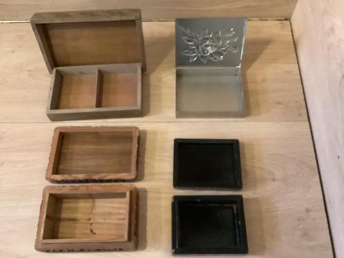 Mooie vintage sieradenkistjes/decoratie kistjes, Antiek en Kunst, Curiosa en Brocante, Ophalen of Verzenden