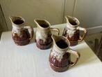 4 Wijn/Water Pitchers ‘Vallauris Keramiek’ 1960-70.Pr.p.st., Ophalen of Verzenden