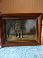 Schilderij van J. Kok - Landschap met bomen, Antiek en Kunst, Ophalen of Verzenden