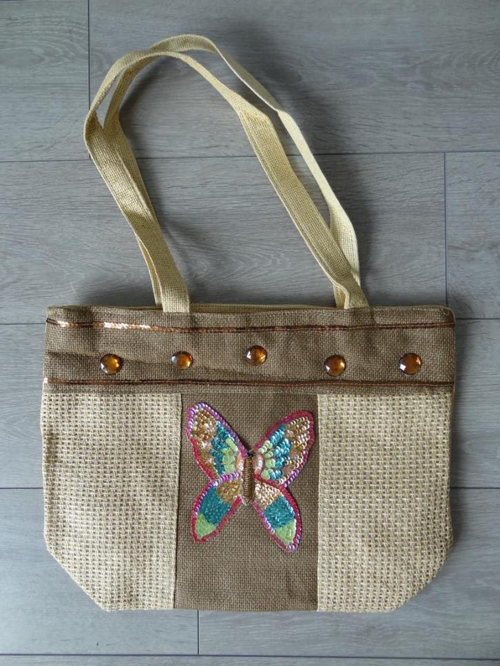 NIEUW! Schoudertas Met Pailletten Vlinder >Snelle Verzending, Sieraden, Tassen en Uiterlijk, Tassen | Damestassen, Nieuw, Shopper