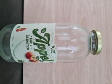 Glazen flessen inclusief dop voor inmaken. 1 liter flessen. beschikbaar voor biedingen