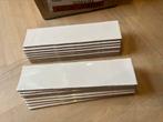 16 tegels WIT MASIA blanko glans (hornbach) 7.5x30CM, Doe-het-zelf en Verbouw, Tegels, Nieuw, Wandtegels, Keramiek, Minder dan 20 cm
