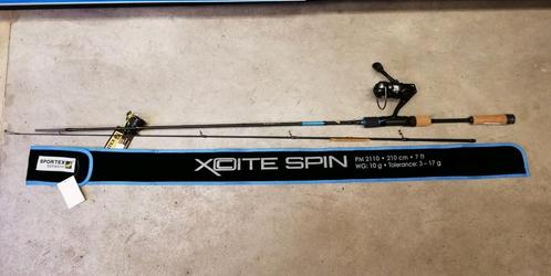 Hengel Sportex Xcite spin PM2110  210 met molen, Watersport en Boten, Hengelsport | Roofvissen, Nieuw, Werphengel, Ophalen