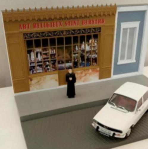 Renault R12 Kunsthandelaar diorama 1/43 serie Utilitaire, Hobby en Vrije tijd, Modelauto's | 1:43, Nieuw, Auto, Overige merken