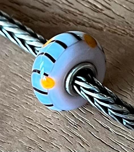 Trollbeads TIBET KYANG 61187, retired 2007, Sieraden, Tassen en Uiterlijk, Bedels, Zo goed als nieuw, Trollbeads, Zilver, Verzenden