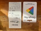 Voucher Google Play, Tickets en Kaartjes, Kortingen en Cadeaubonnen, Eén persoon, Cadeaubon, Overige typen