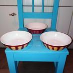 Mona dessert schaaltjes 3 stuks, Huis en Inrichting, Keuken | Servies, Ophalen, Gebruikt, Schaal of Schalen, Overige stijlen
