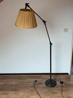 Koperkleurige Leeslamp met Stoffen Kap, Ophalen, Gebruikt, Metaal, 100 tot 150 cm