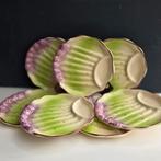 Art deco barbotine aardewerk asperge borden, per stuk, Ophalen of Verzenden