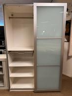 Kledingkast Pax Ikea 2 deurs schuif wit/Aluminium, Huis en Inrichting, Kasten | Kledingkasten, Ophalen, 100 tot 150 cm, 200 cm of meer
