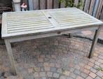 Houten tuintafel zie omschrijving, Tuin en Terras, Ophalen, Gebruikt, Rechthoekig, Hout