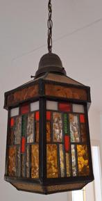 Antieke hanglamp Amsterdamse school / Tiffany, Ophalen of Verzenden