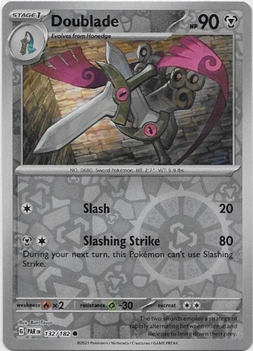 Paradox Rift,  Doublade [reverse] 132/182, Hobby en Vrije tijd, Verzamelkaartspellen | Pokémon, Nieuw, Losse kaart, Verzenden