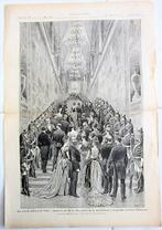 2 tekeningen gravures 1888 fr kranten - president Frankrijk, Ophalen of Verzenden