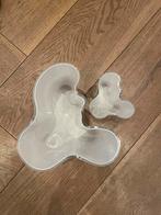 Iittala Aalto Set van 2, Huis en Inrichting, Gebruikt, Wit, Ophalen of Verzenden, Glas