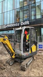 Minigraver te huur met machinist en grondwerker