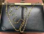 Vintage Dior avond tasje, Sieraden, Tassen en Uiterlijk, Tassen | Damestassen, Ophalen of Verzenden, Zo goed als nieuw, Zwart
