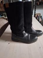 Zwarte leren laarzen - Maat 38, Hoge laarzen, MGO, Zwart, Ophalen of Verzenden